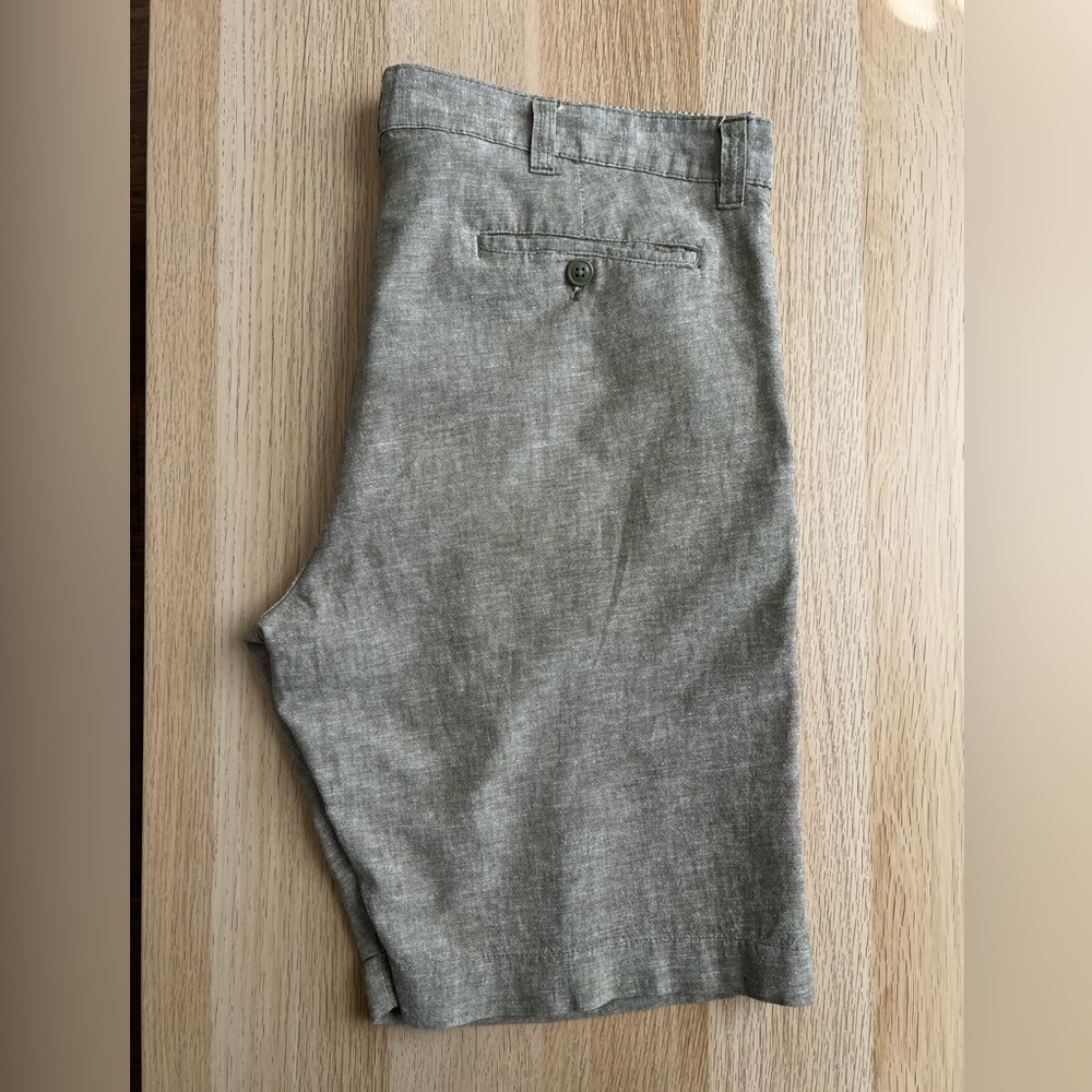 Bruno Washable Linen Blend Shorts Men’s 34 Classic Fit Gray - Picture 8 of 13